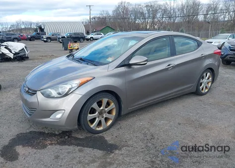 2011 Hyundai Elantra Limited from USA, damaged, VIN 5NPDH4AE8BH009630